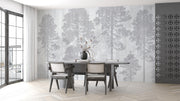 Grunge Forest Wallpaper Mural image 0