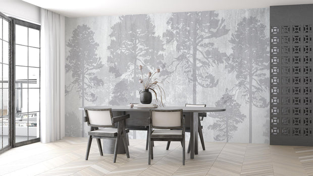 Grunge Forest Wallpaper Mural image 0