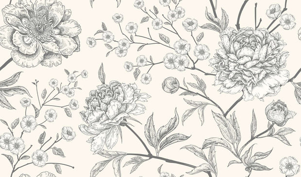 Botanical Pattern Wall Mural image 1