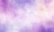 Watercolour-inspired wall mural with rich purple and pastel tones.