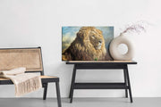 Majestic Lion Natural Canvas image 0