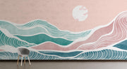 Abstract Ocean Wall Mural - Mural Wonder