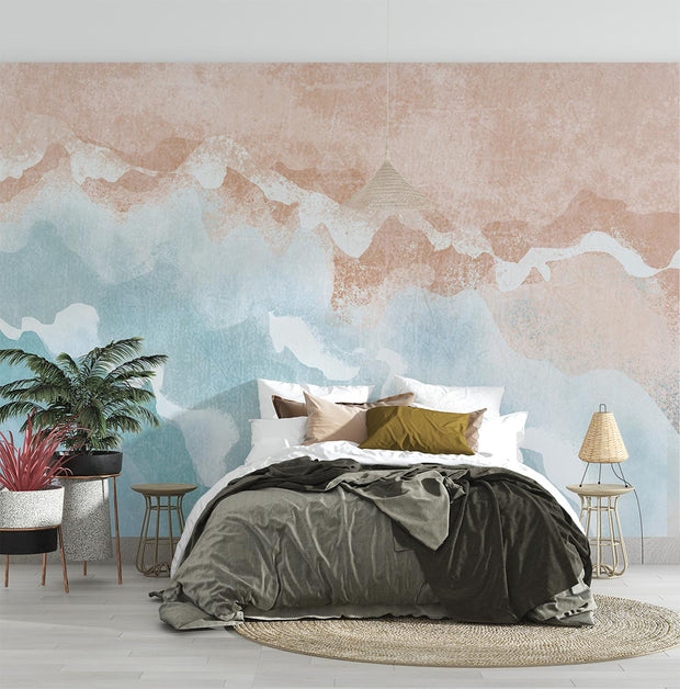 Abstract Watercolour Wall Mural - Mural Wonder