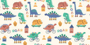 Adorable Dinosaur Wall Mural - Mural Wonder