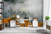 Autumn Mist Wall Mural - Mural Wonder