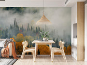 Autumn Mist Wall Mural - Mural Wonder