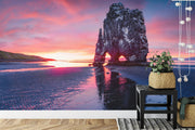 Beach sunset wall mural - Mural Wonder