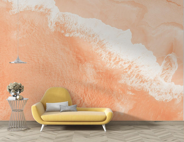 Beach Wave Wall Mural - Mural Wonder