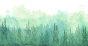 Evergreen Forest Wallpaper Mural image 1