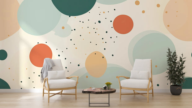 Boho Circles  Wall Mural image 0