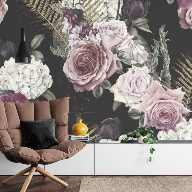 Vintage Rose Wall Mural image 0