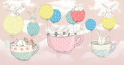 Tea Party Wallpaper Mural