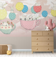 Tea Party Wallpaper Mural