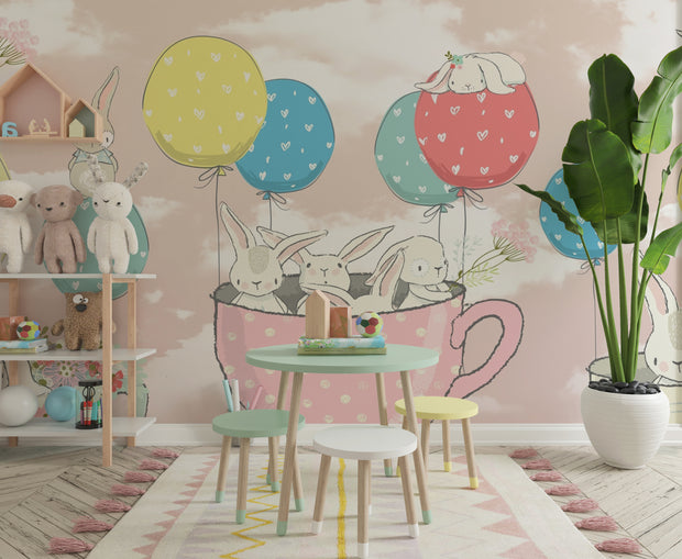 Tea Party Wallpaper Mural